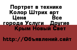 Портрет в технике “Колор-Штрих-арт“ › Цена ­ 250-350 - Все города Услуги » Другие   . Крым,Новый Свет